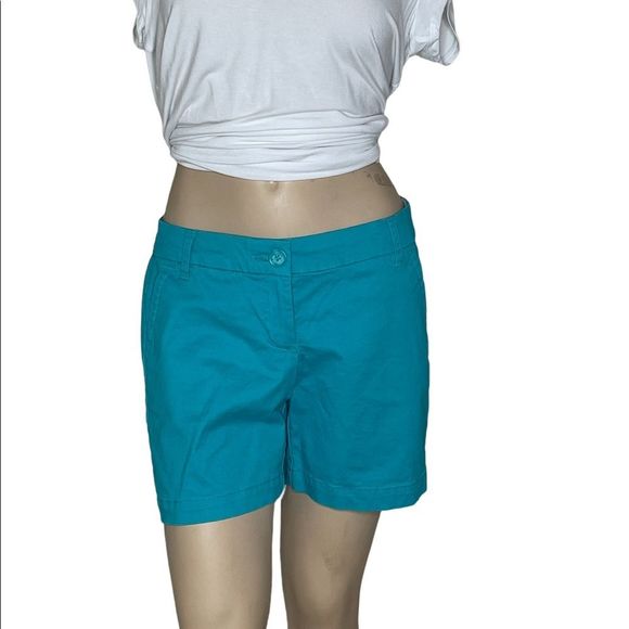 Crown & Ivy sz 2 teal shorts - Picture 12 of 16